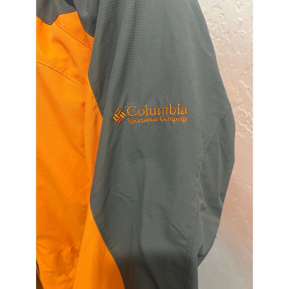 Columbia Omni-Tech Women’s Interchange Jacket XL Orange Gray Waterproof - Picture 3 of 13